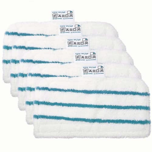 MOONDKIST 5 Pack Steam Mop Replacement Pads, Microfibre Replacement Cleaning Pads for Black & Decker FSM1610, FSM1630 Mop Pads Steam Cleaner