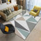 DJHWWD Bedroom Baby spielteppich moderner geometrischer Grauer Blauer Teppich Schlafzimmerteppich Balkonbodenmatte Auslegware 200X250CM