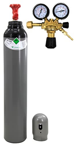 Botella de gas de nitrógeno, 8 litros, 1,6 m3, aire acondicionado, sudor inflado de neumáticos con reductor