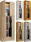 VCM Holz Besenschrank | 6 Fächer | Maße: H. 200 x B. 70 x T. 39 cm | Haushaltsschrank | Mehrzweckschrank | Extra Schublade - Lona Grau