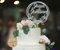 Birdart Box® Tortenstecker für deine Hochzeit – hochwertiger Tortenstecker aus Holz, moderner Cake Topper mit Namen und Hochzeitsdatum (Silber)