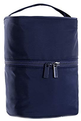 Qutsvosh Portable Voyage Maquillage CosméTiques Organisateur Multifonction Seau Trousse de Toilette pour Femmes (Marine)