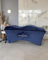 Untitled Wave Matratze (Curved Topper) mit Memory Foam, Liegenbezug, Set 190x70 cm für Kosmetikliege, Massageliege, für Wimpernverlängerungen, PMU - Sapphire blau
