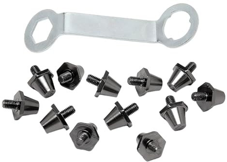Menolana 12 puntas de repuesto para botas de fútbol de 11 mm, 13 mm, rosca profesional, 5 mm de diámetro, para deportes de interior y exterior