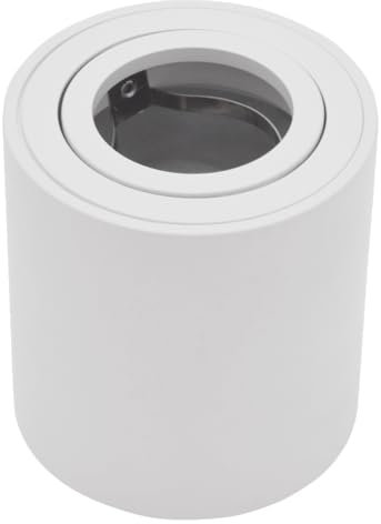 McShine Aufbaurahmen schwenkbar für LED Strahler | KL-80 | rund, D80mm H84mm, unterbau Aufbaustrahler Decken Spots Rahmen GU10 MR16 LED Modul, weiss