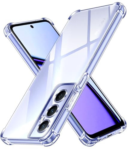 ivoler Coque pour Realme C65, Ultra Transparent Étui de Protection en Silicone Antichoc avec Coins Renforcés, Clair Mince Souple TPU Bumper Housse