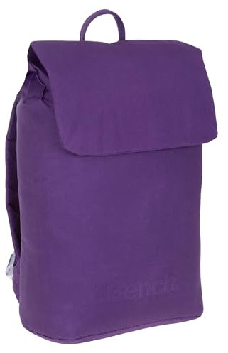 Bench Rucksack Damen Mädchen Daypack small medium backpack Handtasche Damenrucksack A4 York 64200 + Schlüsseletui (Dark Violett 3000)