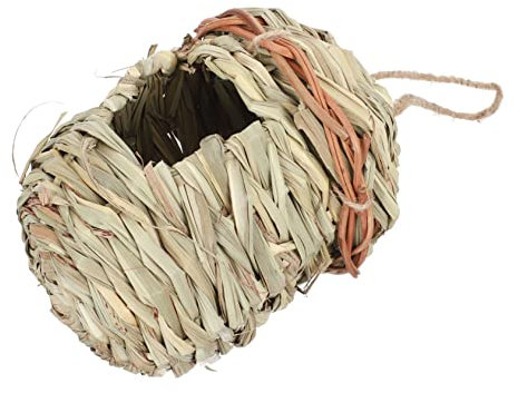 HANABASS 1pièce Nichoir à Oiseaux Suspendu Tressée pour Décoration De Jardin Abri Naturel Élégant pour Oiseaux Plein pour Nid De Petits