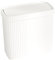 MagiDeal Papelera de baño estrecha y delgada, rectangular, 11 x 5,3 x 10,7 pulgadas, Blanco