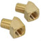 2 raccordi a gomito in ottone da 45 gradi 1/4 NPT femmina a maschio, connettore filettato per tubi resistenti ad alta pressione, 150 PSI per applicazioni idrauliche