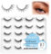 CALAILIS Künstliche Wimpern Natürlicher Look Ultraleichte und Weiche Falsche Wimpern Klare Band 10 Paar Lashes Cat Eye Fake Wimpern Komfortabel und Lastenfrei den Ganzen Tag zu Tragen (C03)