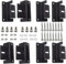 Lot de 8 supports de panneau solaire Z avec écrous et vis, pour panneau solaire, montage sur toit, pour caravanes, bateaux, toits, murs, noir