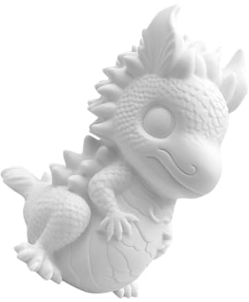 TOYANDONA DIY Bemalbare Drachen Spardose Niedliche Dragon Money Box aus Robustem Stabile Flache Basis als Geschenk für Drachenfans Fördert Sparverhalten
