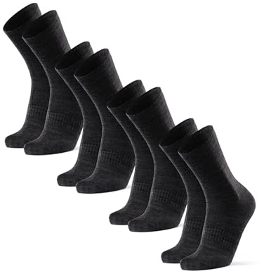 DANISH ENDURANCE Merino Liner Wandersocken, Anti-Blasen, 2 & 4 Paar | Merino Liner Unterziehsocken, Anti-Blasen-Socken, Dünn & Enganliegend, Geruchshemmend, für Wandern & Trekking, Unisex