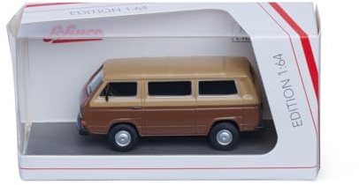 Schuco 1:64 VW T3 Bus Braun/Beige - Hochwertiges Diecast Modellauto im Maßstab 1:64, Modellauto, 1:64, Auto, Sammlermodell