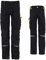 Stenso Prisma Pantaloni da Lavoro Uomo - Pantaloni Cargo Uomo con Tasche rinforzate sulle Ginocchia e Cintura Elasticizzata - Nero/Verde EU48