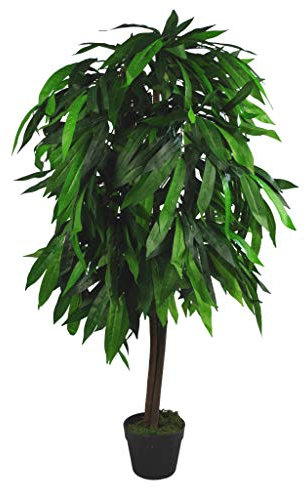 Leaf Design UK Artificial Mango Plant/Tree, 120cm