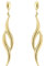 Lucchetta - Ohrringe Gelbgold 9 karat, OhrAnhänger 375 Echt-gold für Mädchen Damen