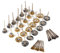36pcs Kit de Brosses Métalliques, Brosse Roue de Polissage Brosses Pour Perceuse en Acier Inoxydable Outils de Tournage pour Polissage et Meulage.
