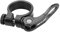 Alomejor Sattelklemme Quick Release Aluminiumlegierung 31.8mm für Rennrad Fahrrad(31.8mm-Schwatz)