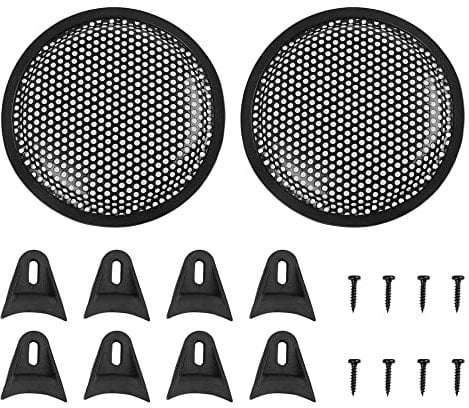 X AUTOHAUX 2 Stück Grillabdeckung 15,2 cm Netzschutz Auto-Lautsprecherabdeckung Woofer Subwoofer Grill