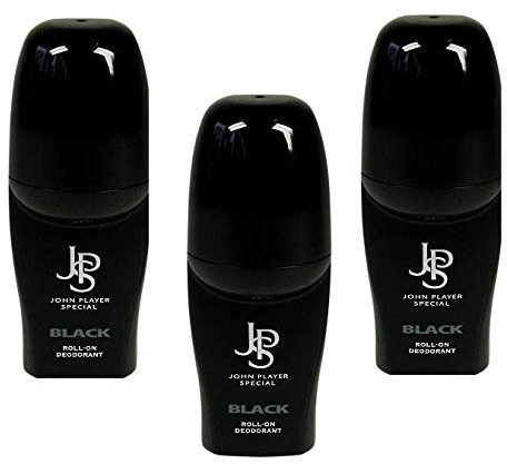 John Player Special Black Deodorant Roll-on 50 ml, 3-er Pack