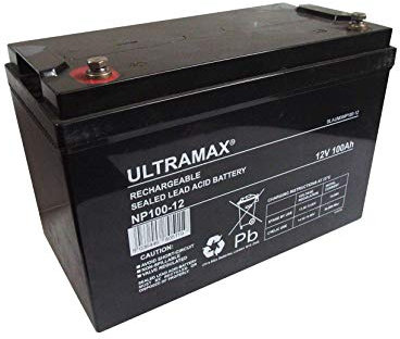 ULTRAMAX NP100-12, 12V 100AH (as 90Ah) SEALED LEAD RECHARGEABLE UPS BATTERY