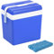 Cooler Box Large 24L Insulated Camping Drinks Ice Travel Festival Beach Picnic (Cool Box & Ice Pack)