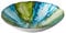 Anton Studio Designs - Coral Bowl - Diameter 32 cm - Multi Coloured Decorative Glass Bowl for Home and Holiday Decoration
