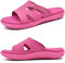 KuaiLu Ciabatte Donna Ortopediche Moda Leggere Comode Supporto Arco Plantare Doccia Sandali Estive Spiaggia Piscina Aperte Mare Pantofole Antiscivolo Gomma Suole Scarpe Rosa 41
