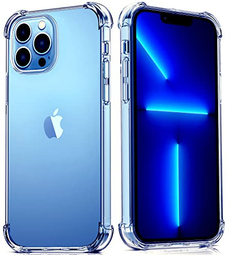 Migeec Hülle für iPhone 13 Pro Max Klare Handyhülle Stoßfeste Schutzhülle - Durchsichtige