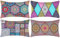 4er Set Kissenbezüge 30x50cm Mandala Blumenmotiv Kissenhülle Bohemian Dekorativ Kissenbezug Baumwolle Leinen Rechteckige Kissenhülle für Auto Büro Buchladen Schlafzimmer Patio Bauernhaus Garten