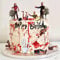 17 PCS Zombie Cake Decoration Zombie Cake Toppers Zombie Figure Themed Party Decorations for Birthday Halloween Prank Party Cake Decorations
