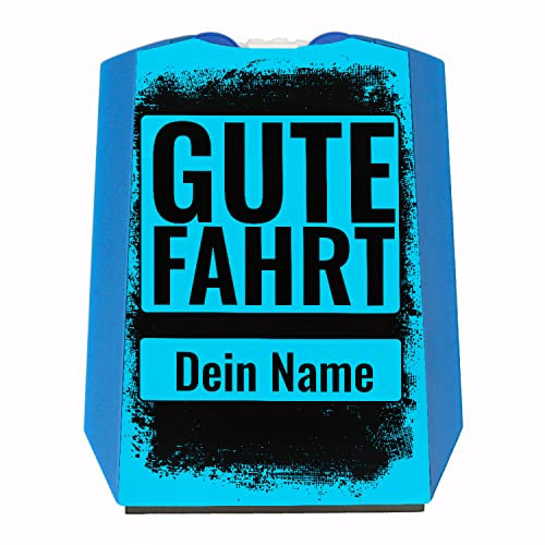 Parkscheibe für Fahranfänger und Vielfahrer - personalisiert mit deinem Namen - als Glücksbringer für Lange Autofahrten mit dem Kfz um Einer Person zu Zeigen wie wichtig sie dir ist