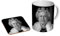 Queen Elizabeth II BW Kaffeetasse + Untersetzer Geschenkset aus Keramik