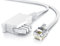 CSL - 15m Telefonkabel TAE-F Stecker auf RJ11 Stecker - Int. Norm 6P4C / 4-polig belegt - Flachkabel - von analoger Telefondose zum Telefon Fax Modem Router Anrufbeantworter, 15 Meter weiß