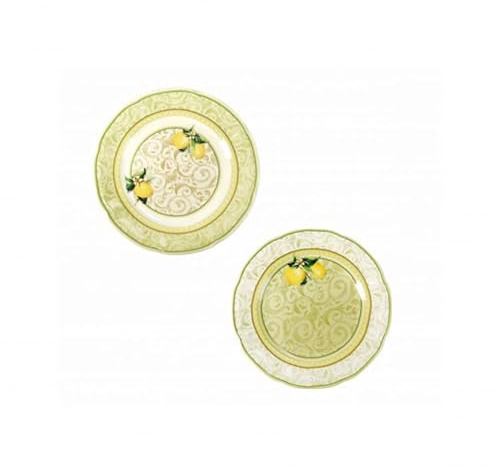 BRANDANI PIATTINO LIMONI SET 2 PZ BONE CHINA 5277