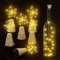 SoulBay Solar Flaschenlichterkette Korken, 6 Stück LED Flaschenlichterkette Korken Lichterkette Outdoor Wasserdicht mit 2m 20 LED-Leuchten für Außen Mason Jar Party Halloween DIY Decor - Warmweiß