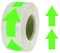 sourcing map Pfeil Aufkleber Etiketten 500 Zählen/Rolle 1.3x2 Fluoreszierend Grün Selbstklebende Pfeilformen für Scrapbooking Basteln Organisieren Inventar