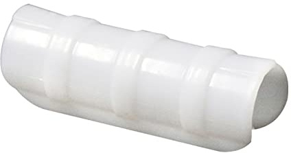 Oniissy Clip per serra per piante, 19/20/25 mm, clip per piante e serre, clip di fissaggio per tubi, copertura di file, tunnel in rete, per giardino, fattoria, serra, confezione da 20, colore bianco,
