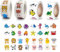 2000 Stück Meerestiere Tier Belohnungsaufkleber Animal Sticker Rolle Lehrer Aufkleber Rolle Cartoon, Kinder Lehrerpreis Motivation Aufkleber Für Geburtstagsgeschenk Dekoration