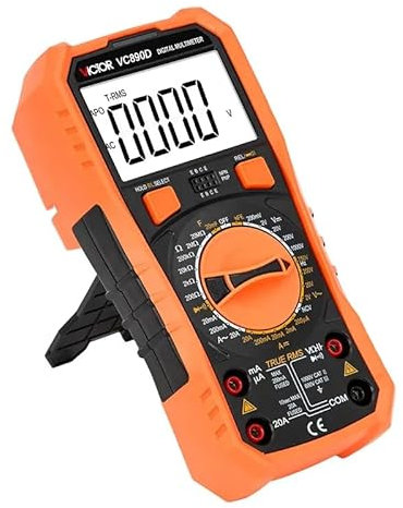 YuqiaoTime VICTOR Digital Multimeter VC890D 20Amp 2000 counts manual rangeDigital Multimeter True RMS Backlight multimeter digital(VICTOR VC890D)