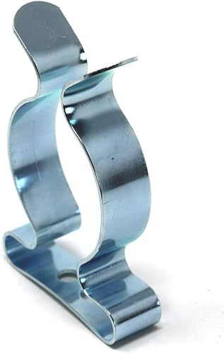 fiXte BZP Tool Clips 38mm Spring Steel Tool Storage Terry Clips Shed Workshop Garage Home (Pack of 10)