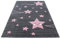Kinder Teppich Kinderzimmer für Jungs und Mädchen Pink 200x290 weich Sterne-Design bunt aus Regenbogen Fußball uvm. Rechteck aus Polypropylen Stilvoll Günstig