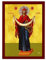 Cincture of the Theotokos Ikone, Jungfrau Maria Ikone Heiliger Gürtel, handgefertigte griechisch-orthodoxe Ikone Heiliger Gürtel, byzantinische Kunst, Wandbehang, Holztafel, 15 x 21 cm