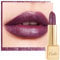 OULAC Lippenstift Metallic Glanz Finish, Glitzer Lippenstift Lila mit Lang Anhaltendem 3D-Glanz, Intensive Farbe, Cremige und Feuchthaltende Formel, Vegan, 4.3g, (22) Virtual Violet