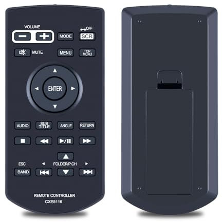 TCNOUMT New CXE5116 Remote Control Replacement for Pioneer Car Audio System DVD NAV RDS AV Receiver Compatible for DMH-A245BT DMH-A345BT AVH-1450DVD AVH-195DVD AVH-P2400BT AVH-P3400BH AVH-X7500BT