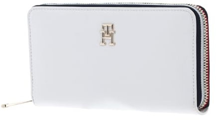 TOMMY HILFIGER TH Essential SC Zip Around Corp Wallet L Ecru