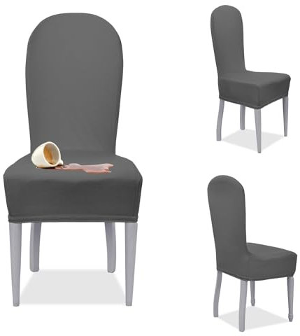 Banzaii 4er Set Rund Sizt-und Rücklehnehussen - Grau