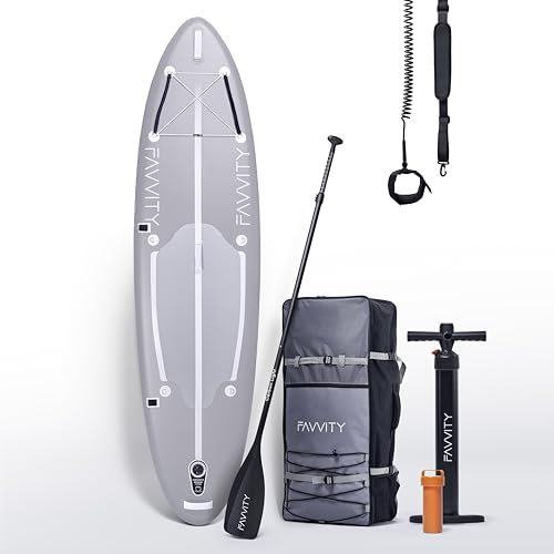 Stand-Up Paddling Board aufblasbar - Stilvoll Sub [7-Jahre Garantie] ultraleichtes SUP-Board | SUP Board Set Halb-Carbon 150kg Allrounder Stand-up Paddle-Board | Standup Paddle Board - FAVVITY